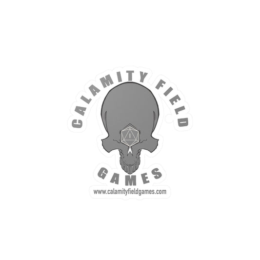 Skull Logo Vinyl Sticker — Calamity Field Games Kiss-Cut Decal