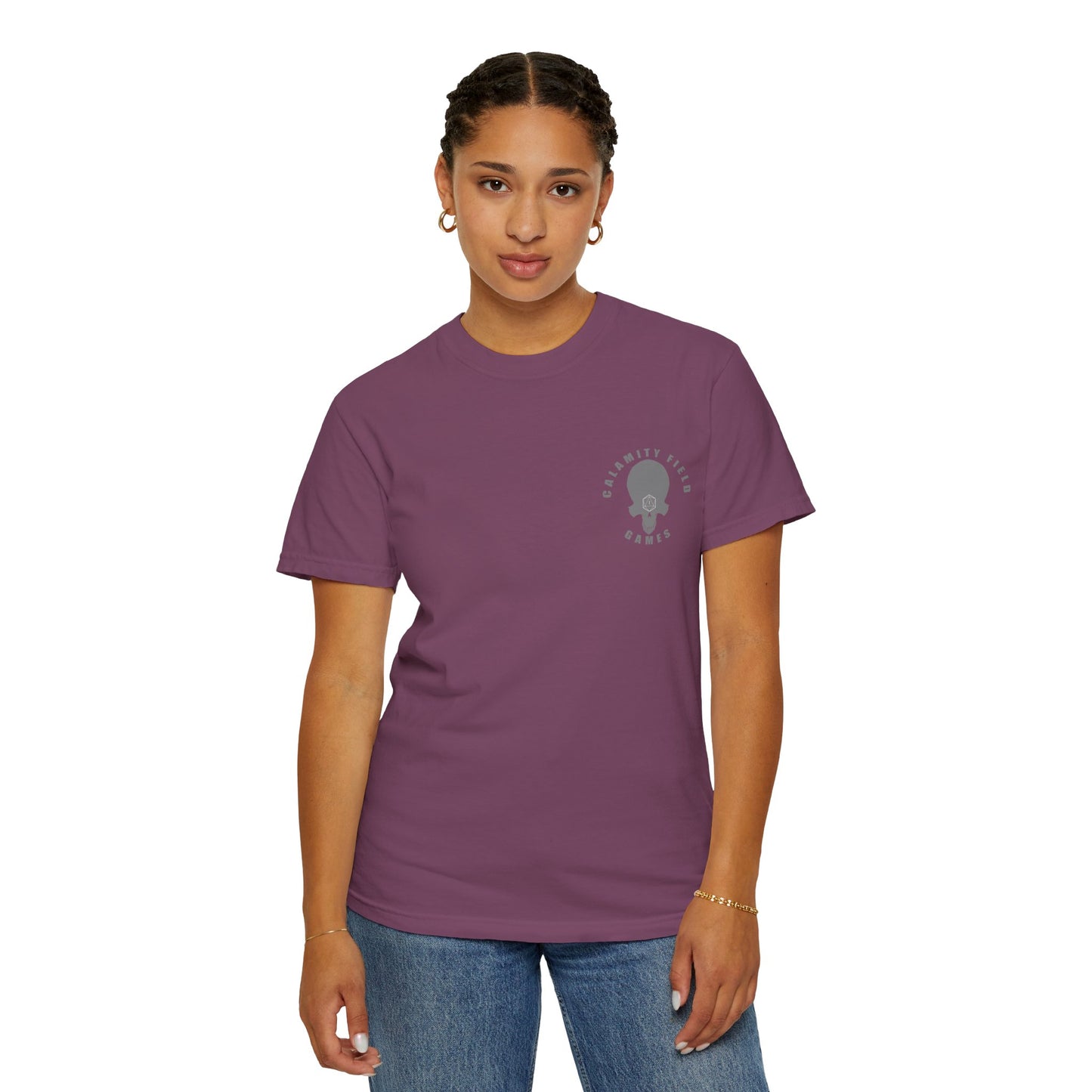 Purple Dragon Head Graphic T-Shirt