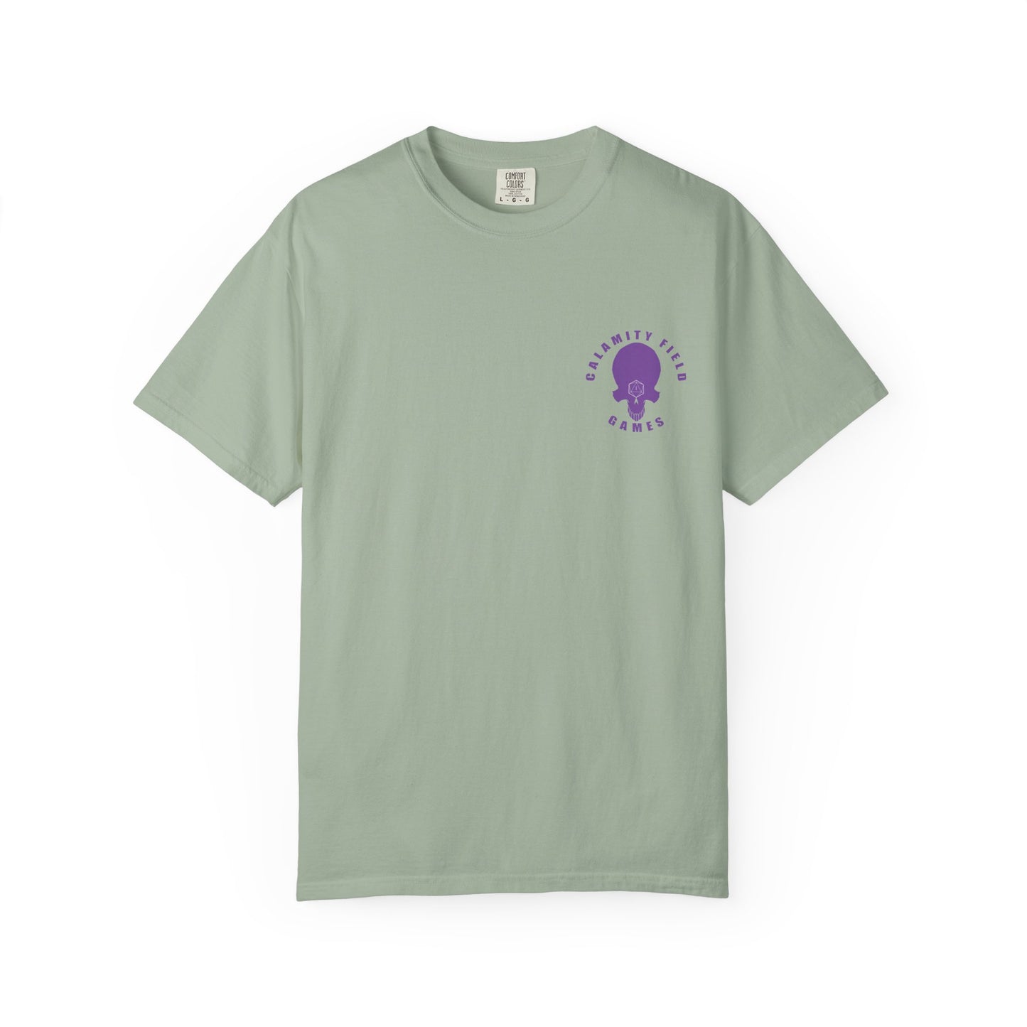 Vampire Skull Graphic T-Shirt — "Galactic Mind" Purple Skull Back Print