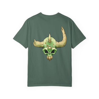 Diseased Fiend Skull T-Shirt — Green Skull Graphic Tee