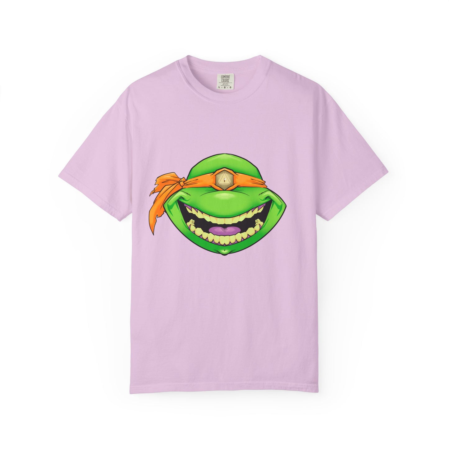 Karate Terrapin Smile T-Shirt — Orange Bandana Karate Terrapin Tee