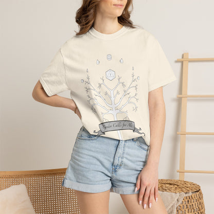 Gondor Calls for Ale White Tree Tee