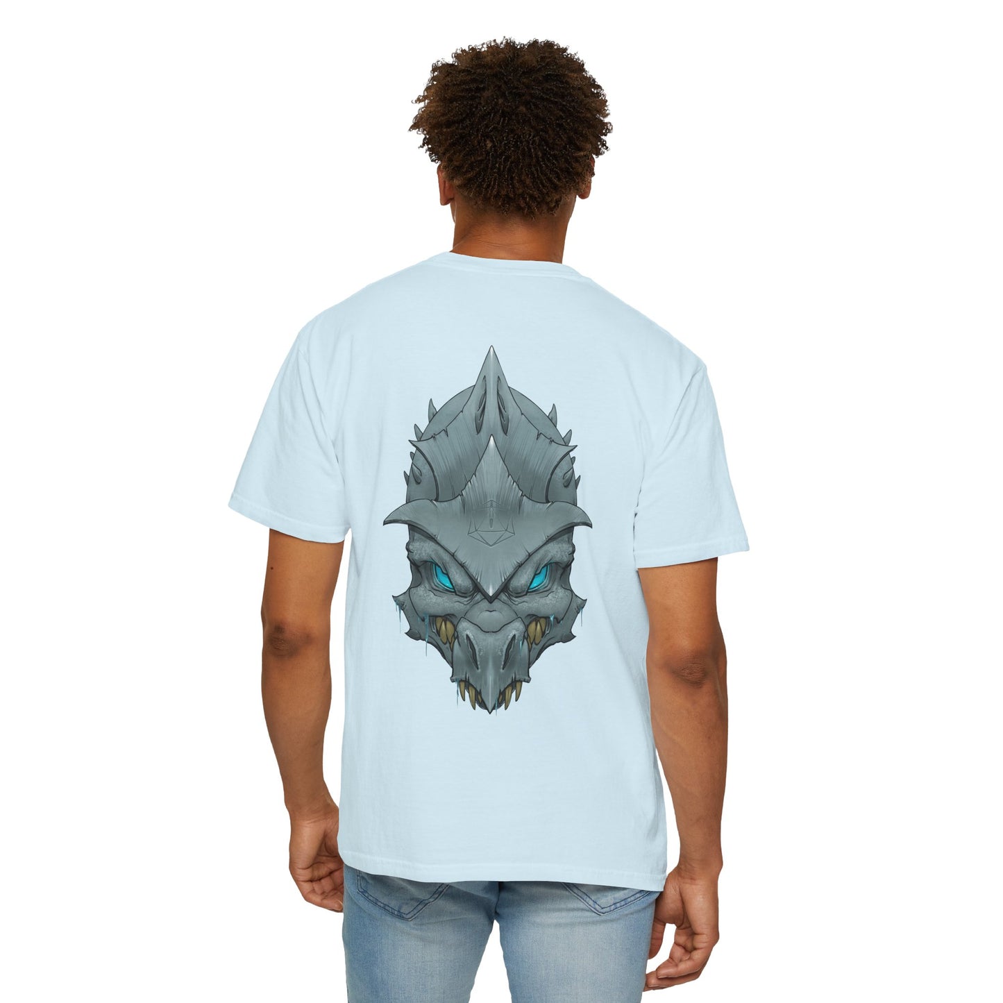 Frost Dragon Skull Graphic T-Shirt