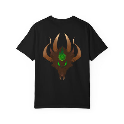 Mystic Horned Rodent T-Shirt — Green Gem Fantasy Graphic Tee