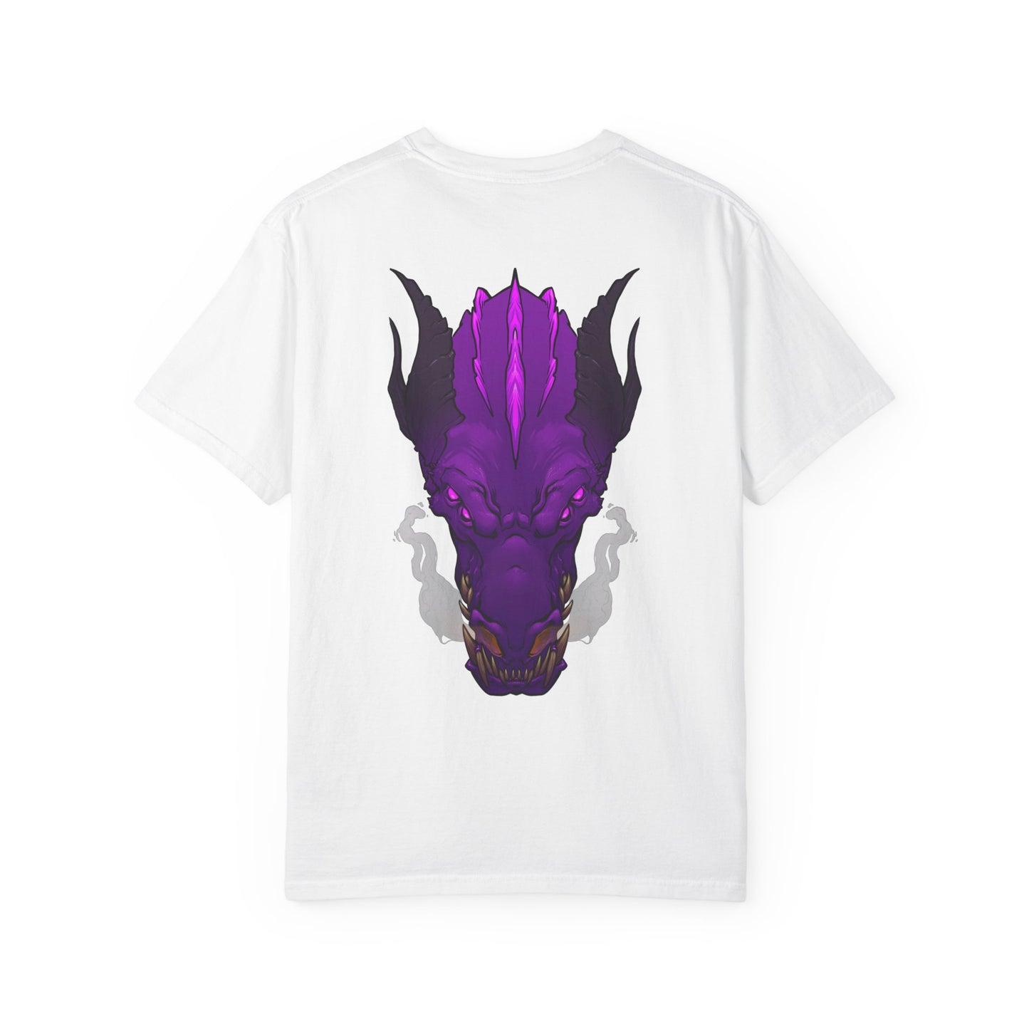 Purple Dragon Head Graphic T-Shirt