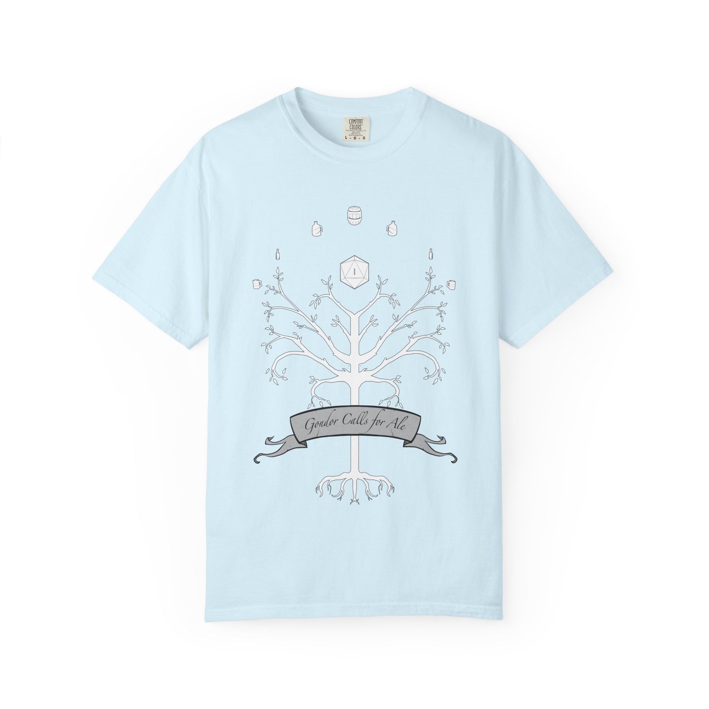 Gondor Calls for Ale White Tree Tee