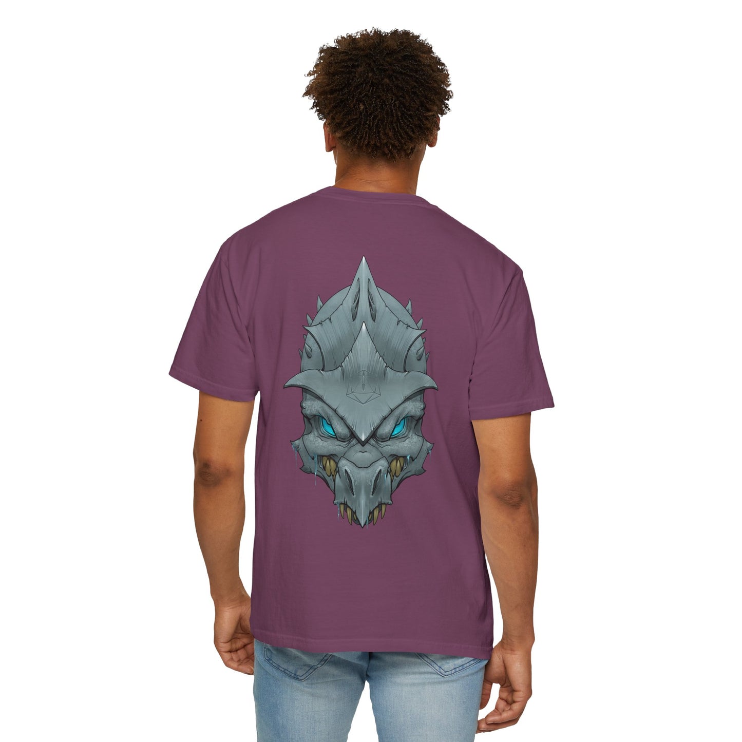 Frost Dragon Skull Graphic T-Shirt