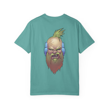 Wolf Space Man Head Graphic T-shirt
