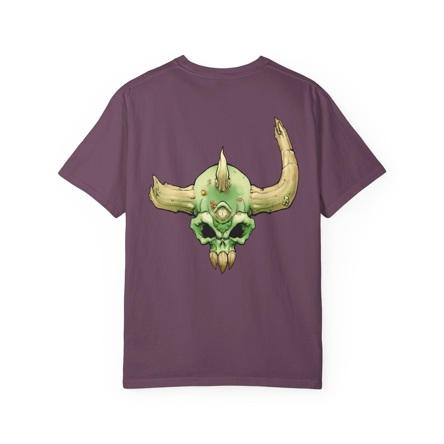 Diseased Fiend Skull T-Shirt — Green Skull Graphic Tee