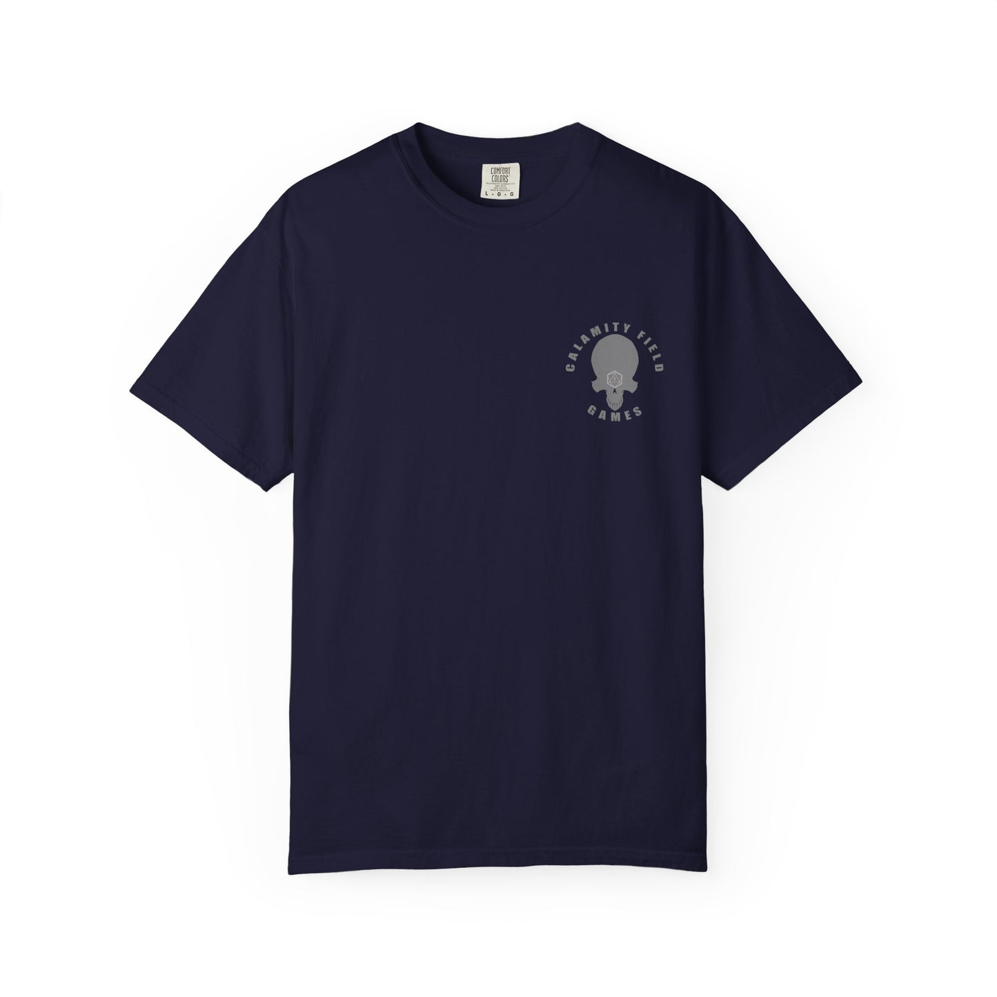 Fiery Eye Helmet T-Shirt — Fiery Back Graphic
