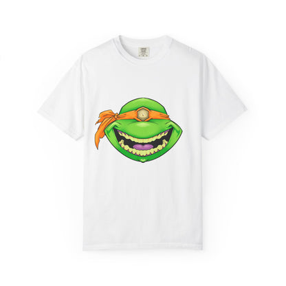 Karate Terrapin Smile T-Shirt — Orange Bandana Karate Terrapin Tee