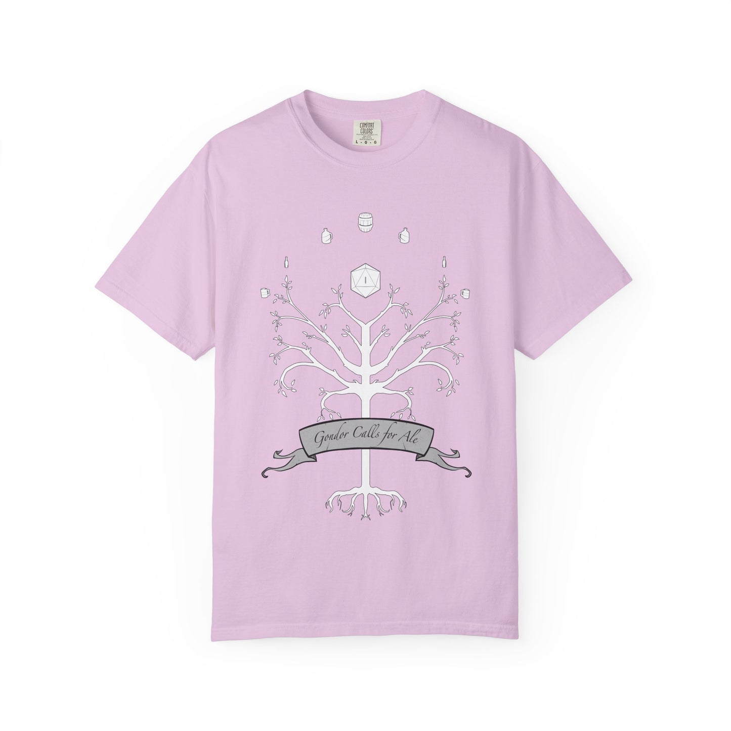 Gondor Calls for Ale White Tree Tee