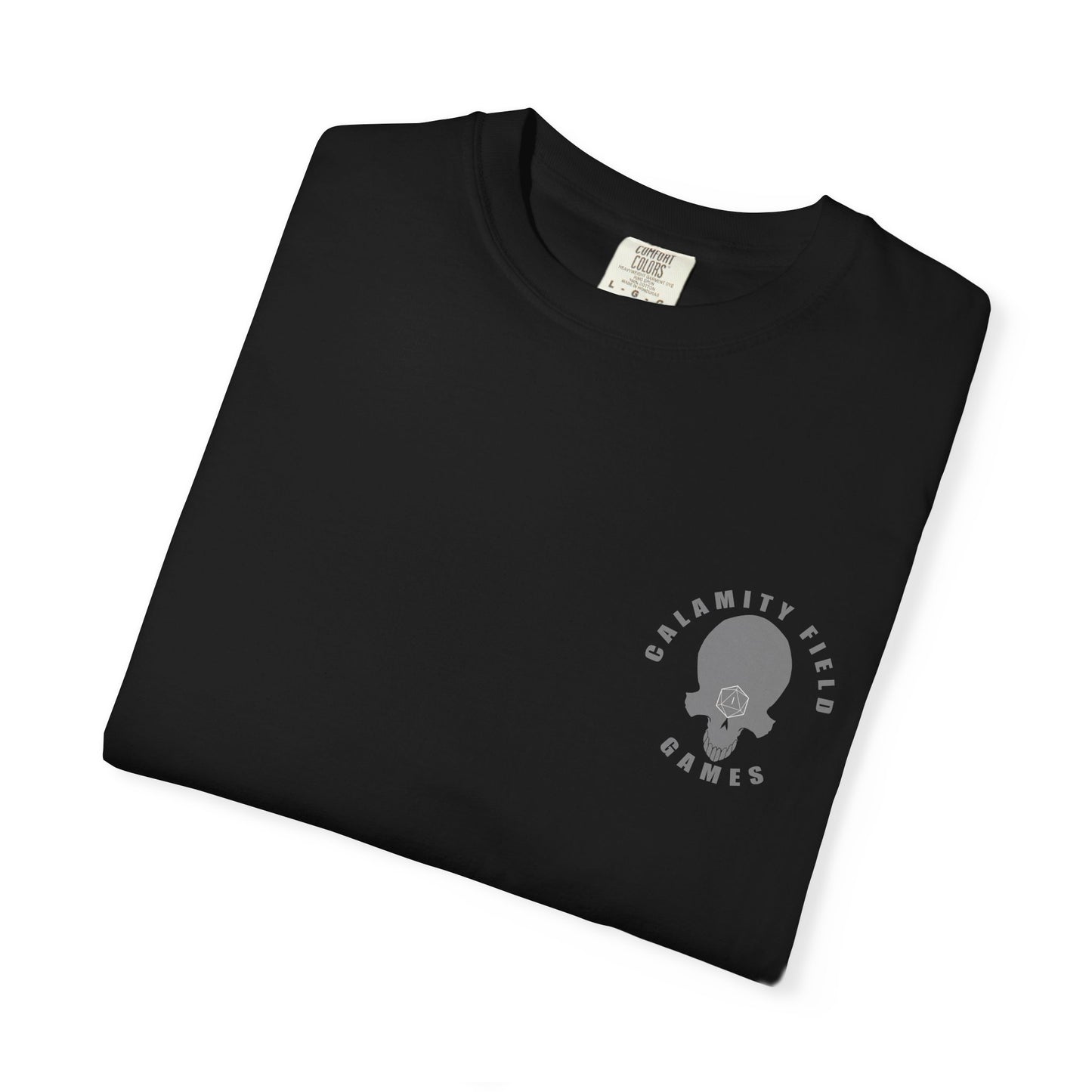 Fiery Eye Helmet T-Shirt — Fiery Back Graphic