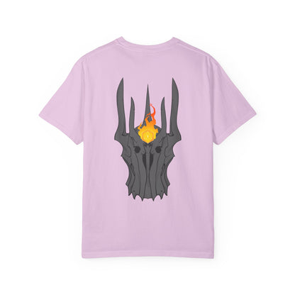 Fiery Eye Helmet T-Shirt — Fiery Back Graphic
