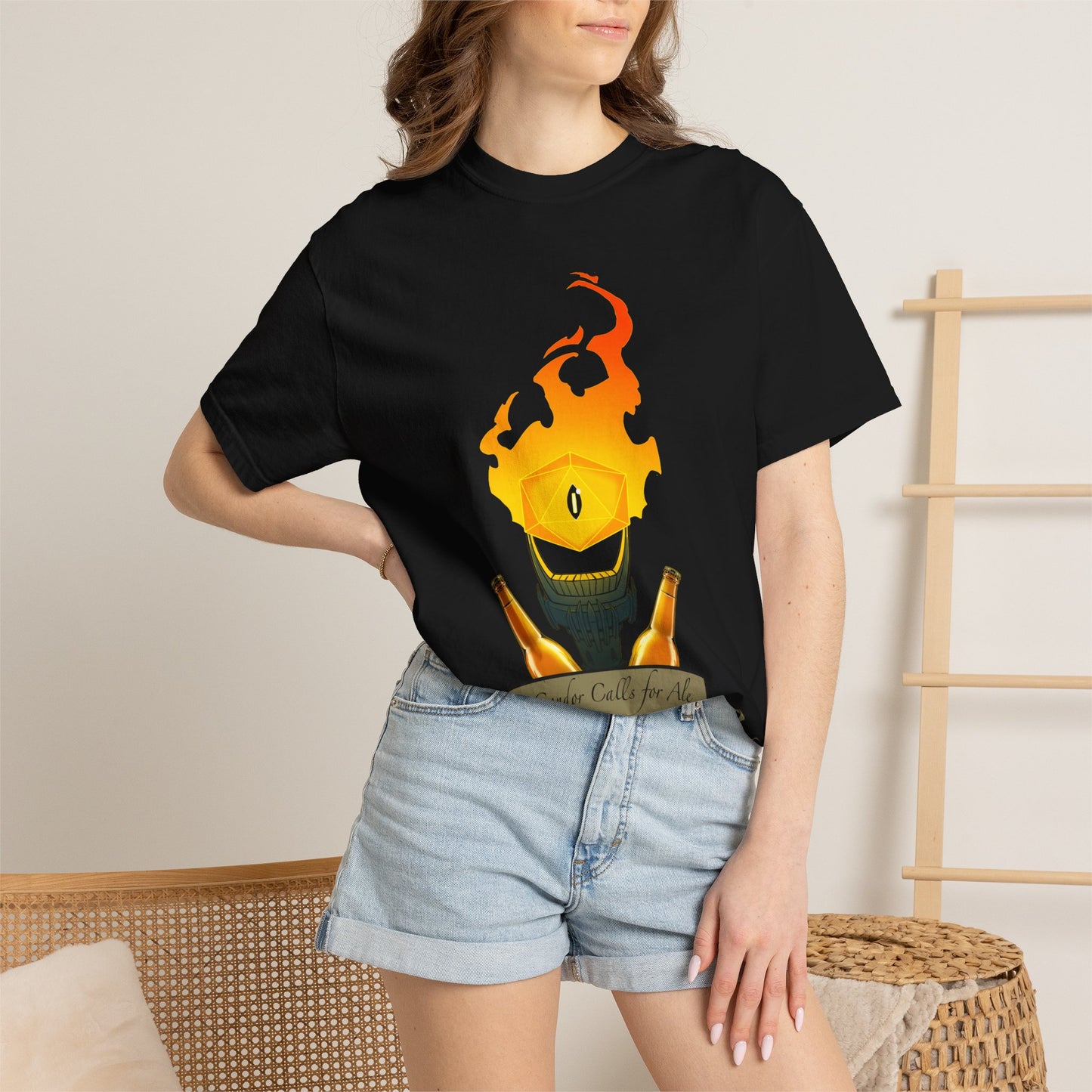 Gondor Calls for Ale Burning Eye Tee