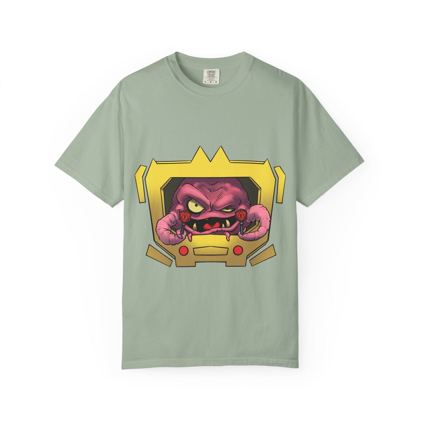 Retro Alien Brain Tee — Neon Sci‑Fi Monster Graphic T-Shirt