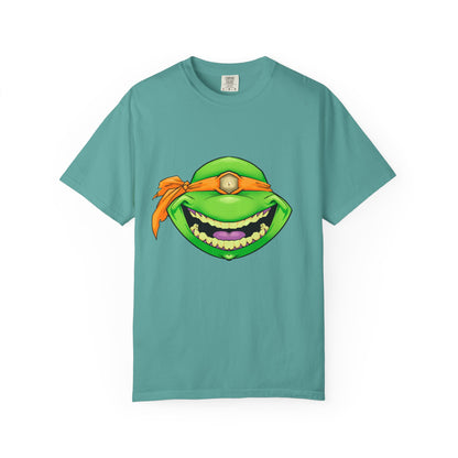 Karate Terrapin Smile T-Shirt — Orange Bandana Karate Terrapin Tee
