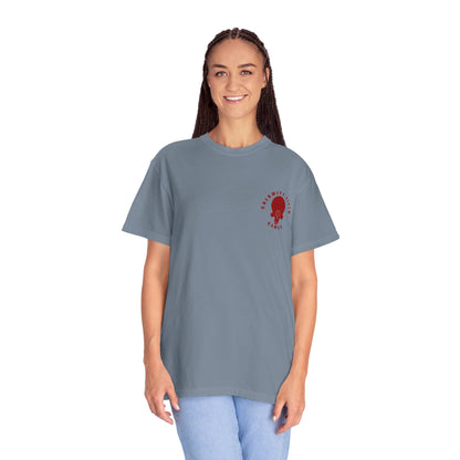 Armored Space Man Helmet Graphic T-Shirt