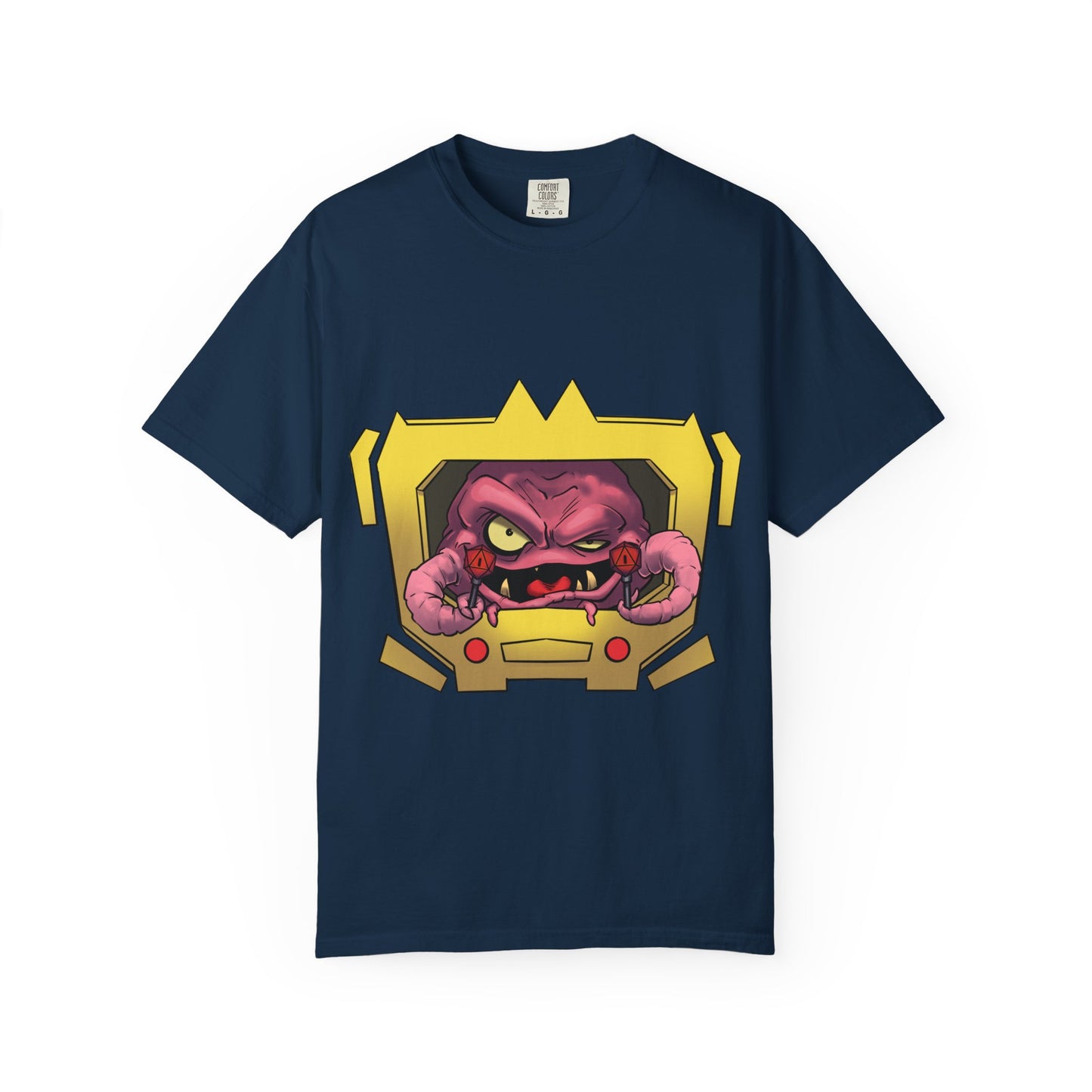Retro Alien Brain Tee — Neon Sci‑Fi Monster Graphic T-Shirt