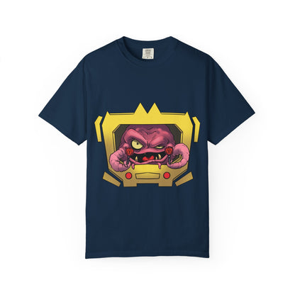 Retro Alien Brain Tee — Neon Sci‑Fi Monster Graphic T-Shirt