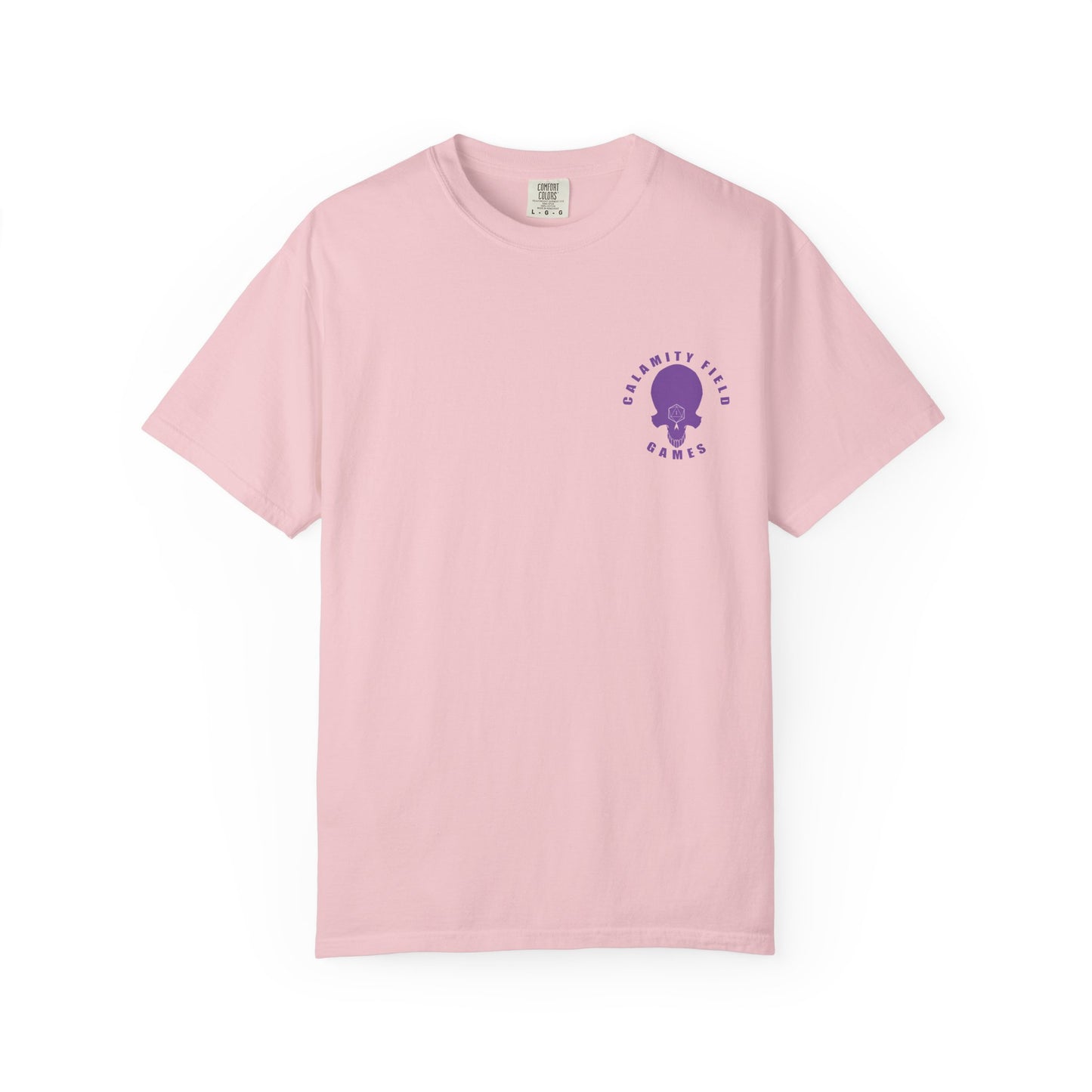 Vampire Skull Graphic T-Shirt — "Galactic Mind" Purple Skull Back Print
