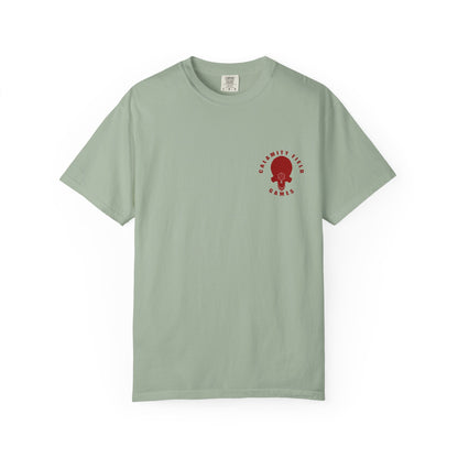 Space Man Helmet T‑Shirt — Blue Sci‑Fi Armor Graphic Tee
