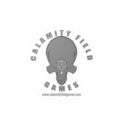 Skull Logo Vinyl Sticker — Calamity Field Games Kiss-Cut Decal