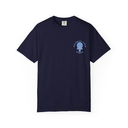 Wolf Space Man Head Graphic T-shirt