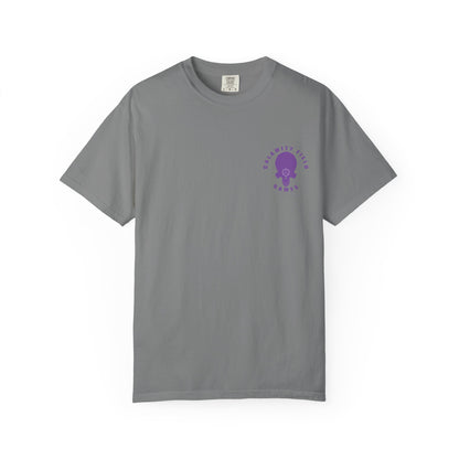 Purple Dragon Head Graphic T-Shirt