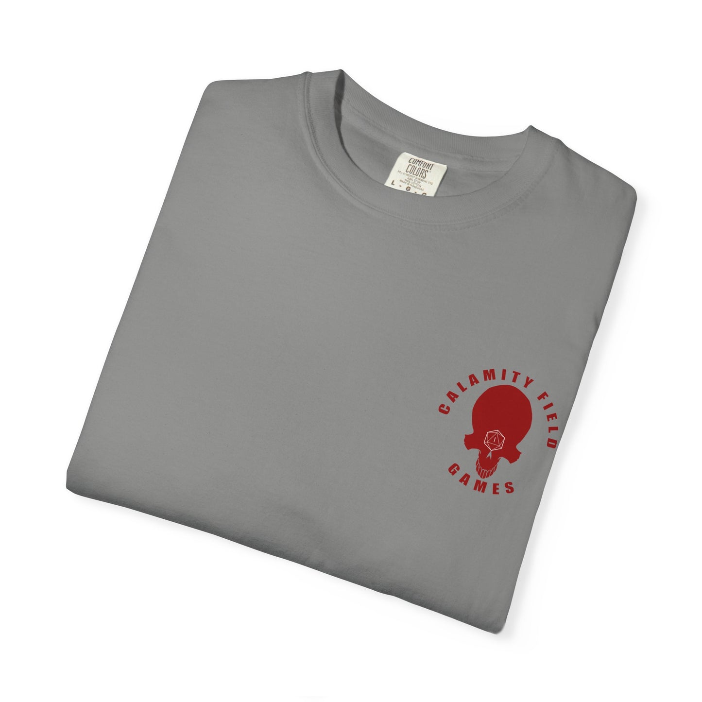 Copy of Demonic Horned Helmet T-Shirt — Red Viking Armor Back Print