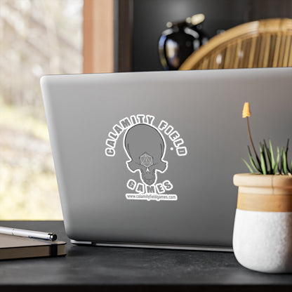 Skull Logo Vinyl Sticker — Calamity Field Games Kiss-Cut Decal