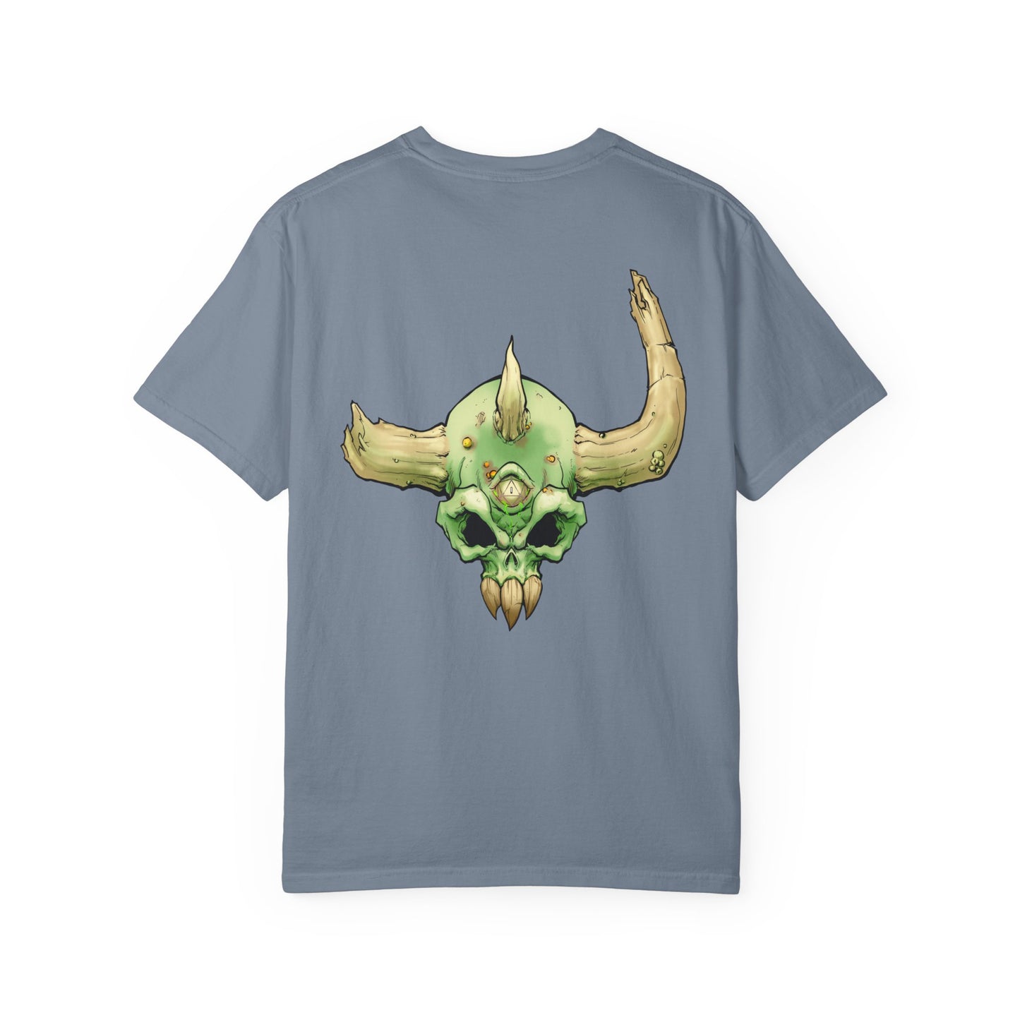 Diseased Fiend Skull T-Shirt — Green Skull Graphic Tee