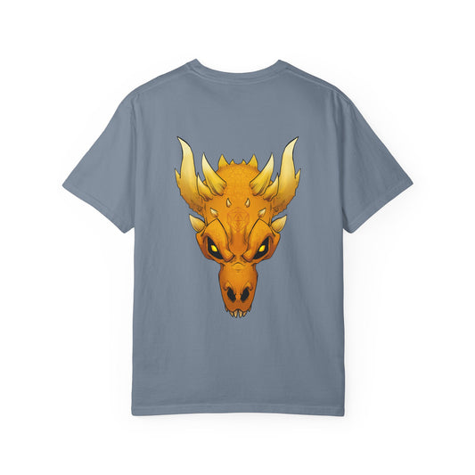 Golden Dragon Skull T-Shirt — Mythic Beast Graphic Tee