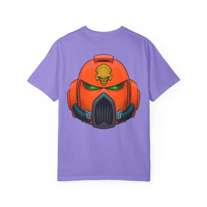 Armored Space Man Helmet Graphic T-Shirt