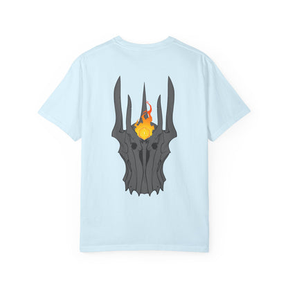 Fiery Eye Helmet T-Shirt — Fiery Back Graphic