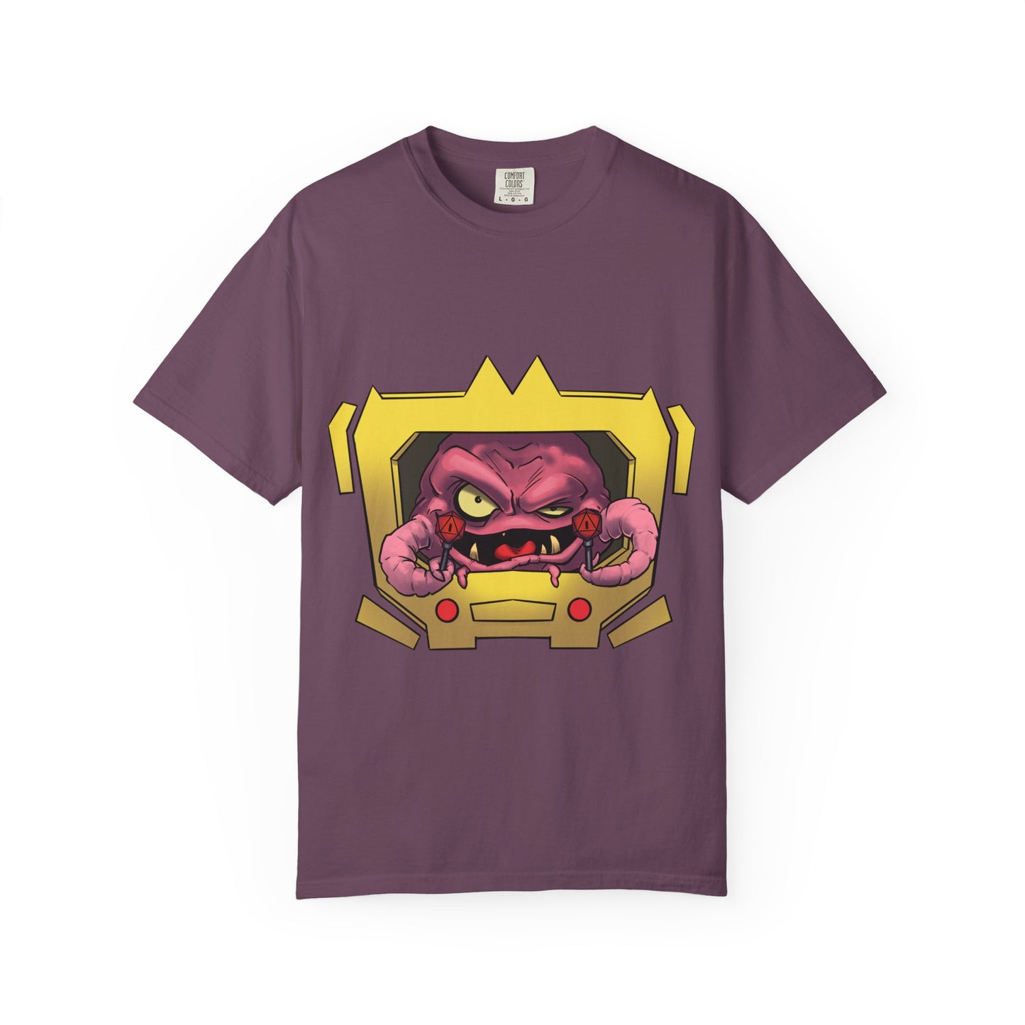 Retro Alien Brain Tee — Neon Sci‑Fi Monster Graphic T-Shirt