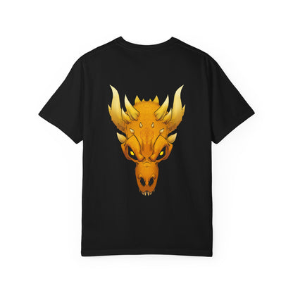 Golden Dragon Skull T-Shirt — Mythic Beast Graphic Tee