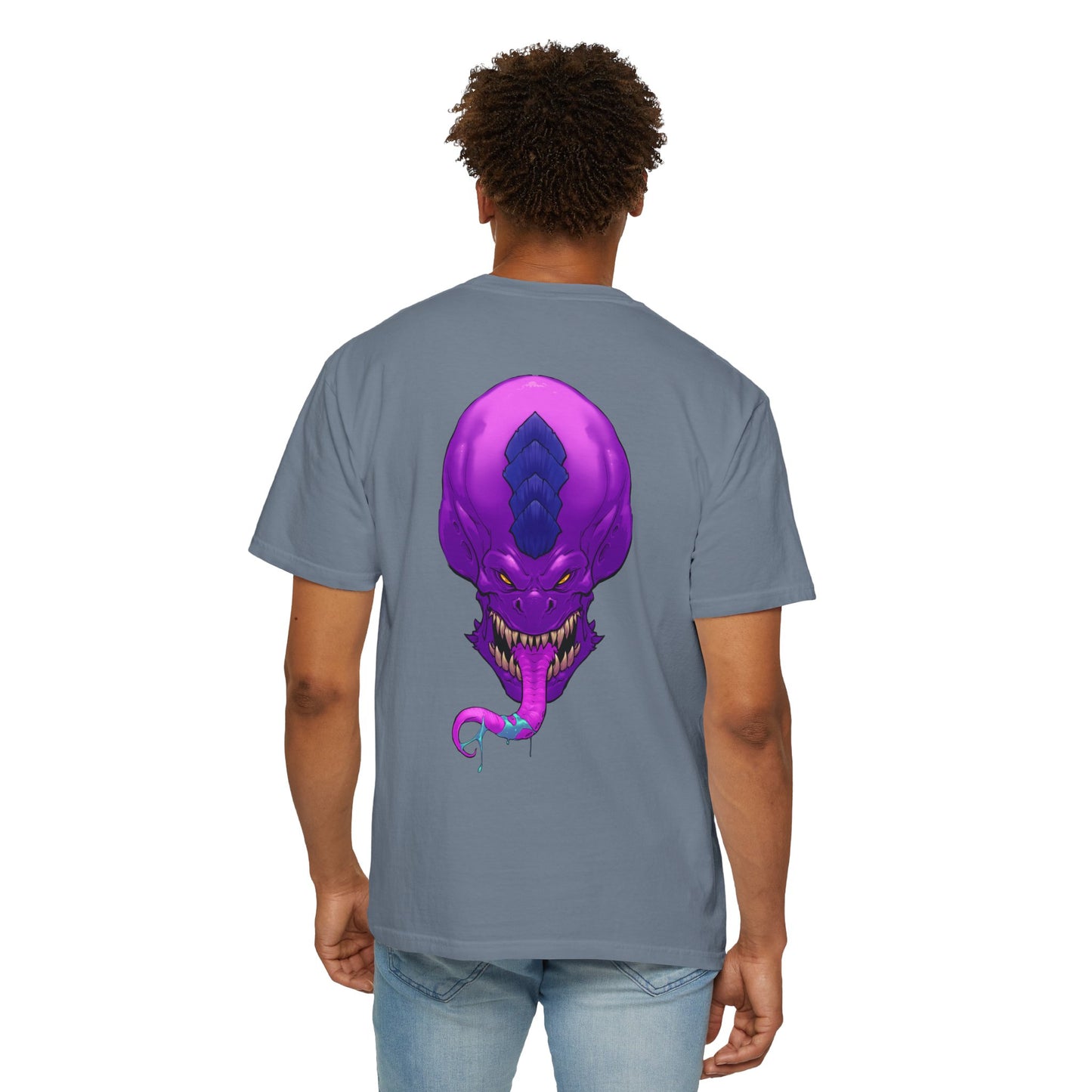 Purple Licky Alien Graphic Tee
