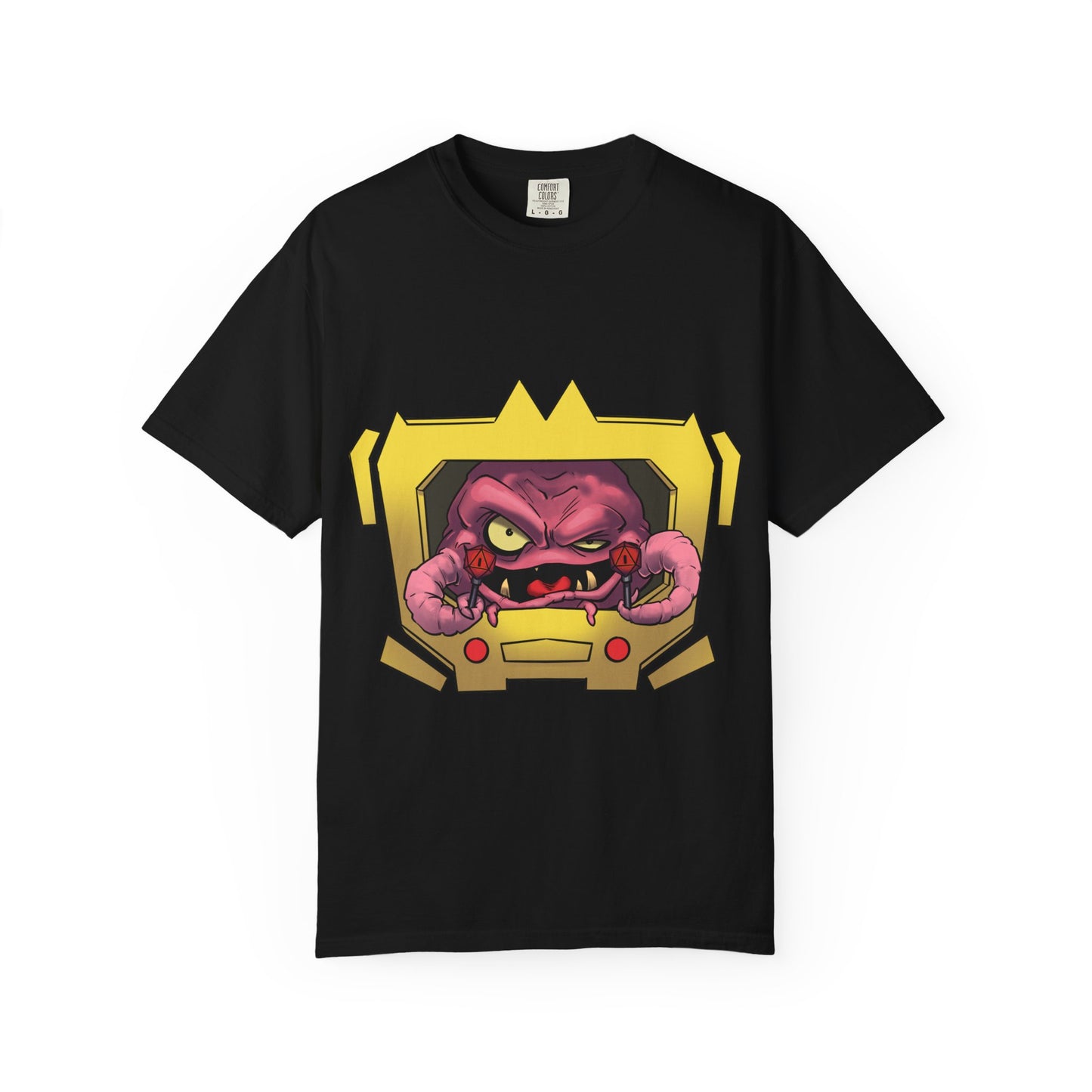 Retro Alien Brain Tee — Neon Sci‑Fi Monster Graphic T-Shirt