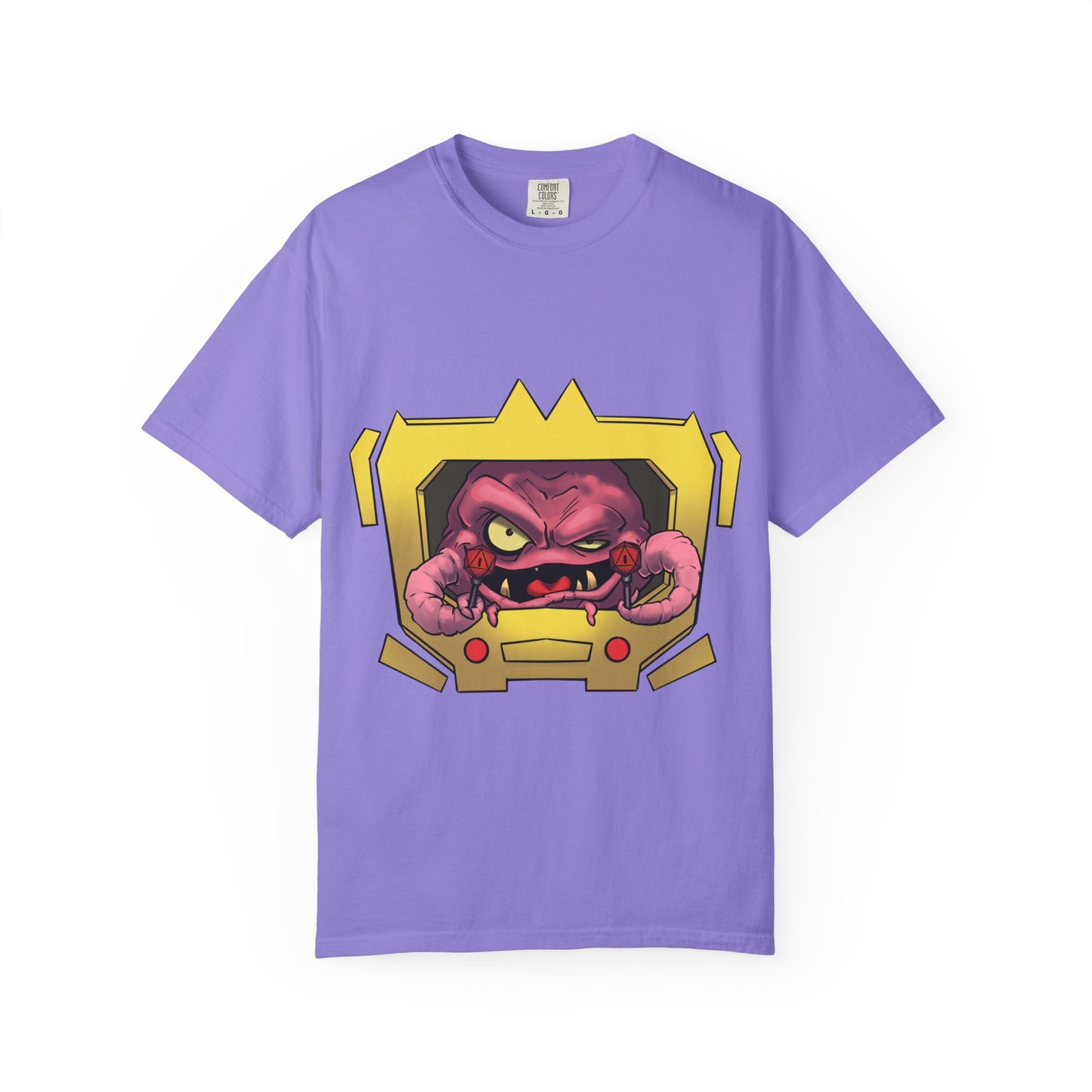 Retro Alien Brain Tee — Neon Sci‑Fi Monster Graphic T-Shirt