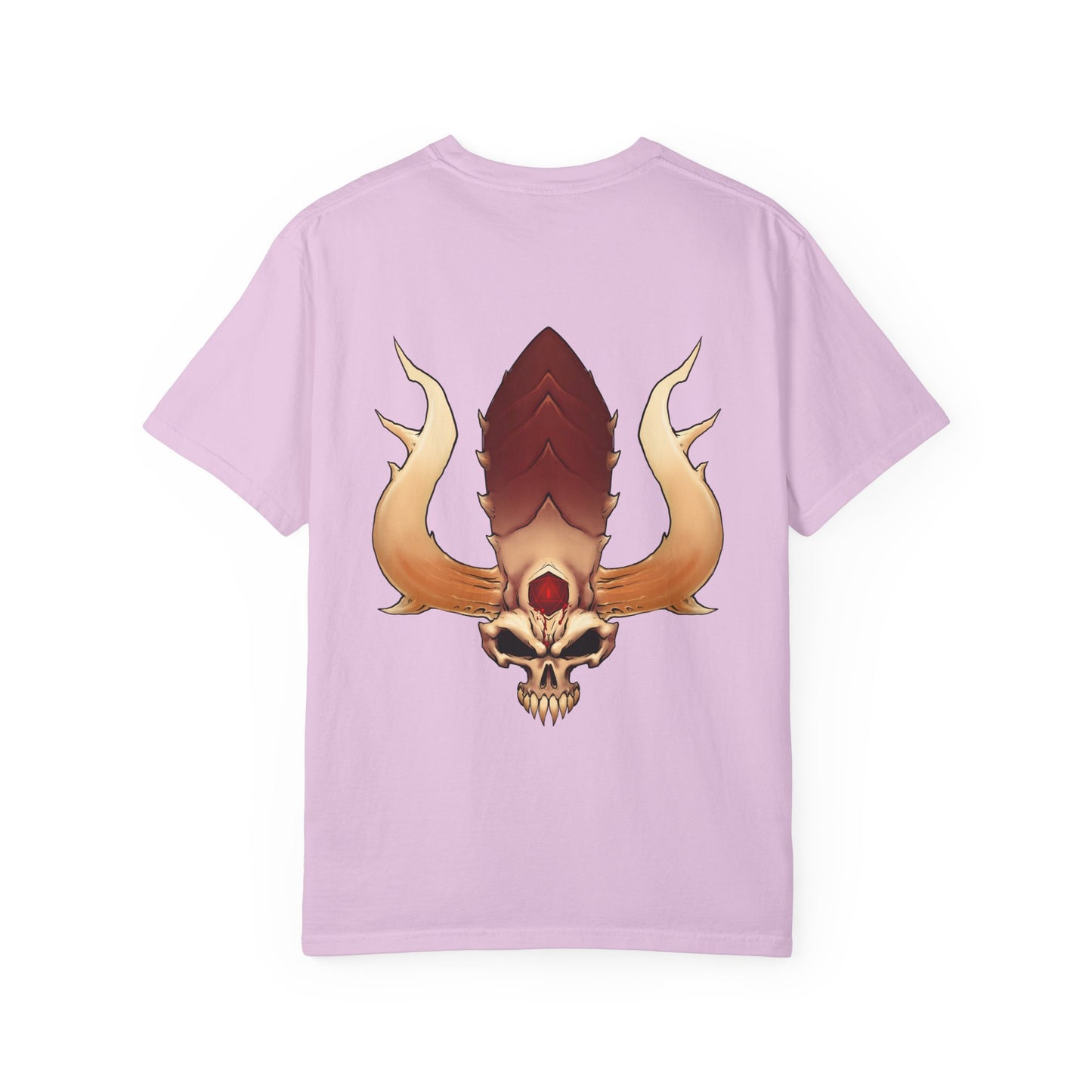 Rage Monster Skull T-Shirt — Gothic Skull with Antlers Graphic Tee