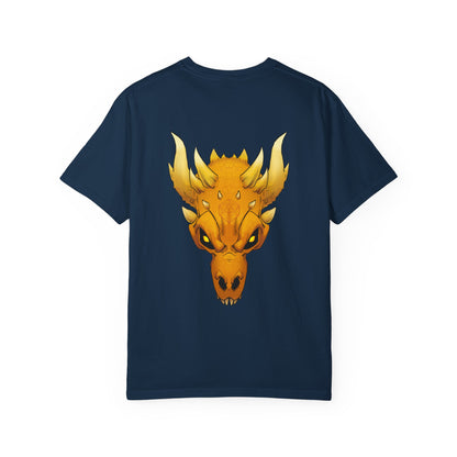 Golden Dragon Skull T-Shirt — Mythic Beast Graphic Tee