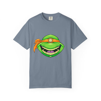 Karate Terrapin Smile T-Shirt — Orange Bandana Karate Terrapin Tee
