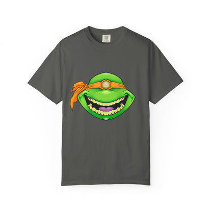 Karate Terrapin Smile T-Shirt — Orange Bandana Karate Terrapin Tee