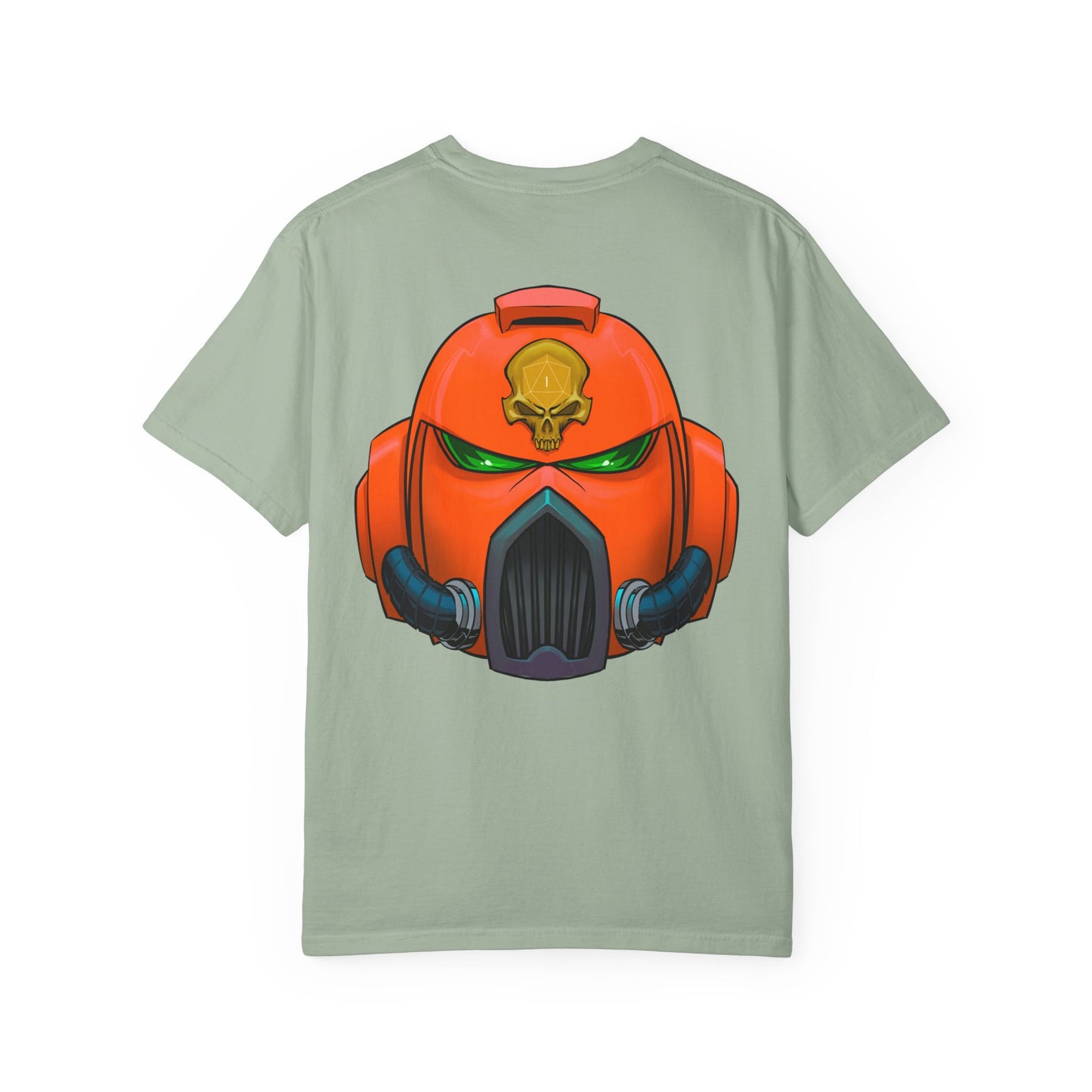 Armored Space Man Helmet Graphic T-Shirt