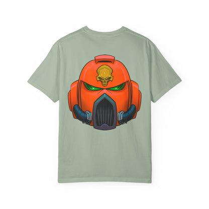 Armored Space Man Helmet Graphic T-Shirt