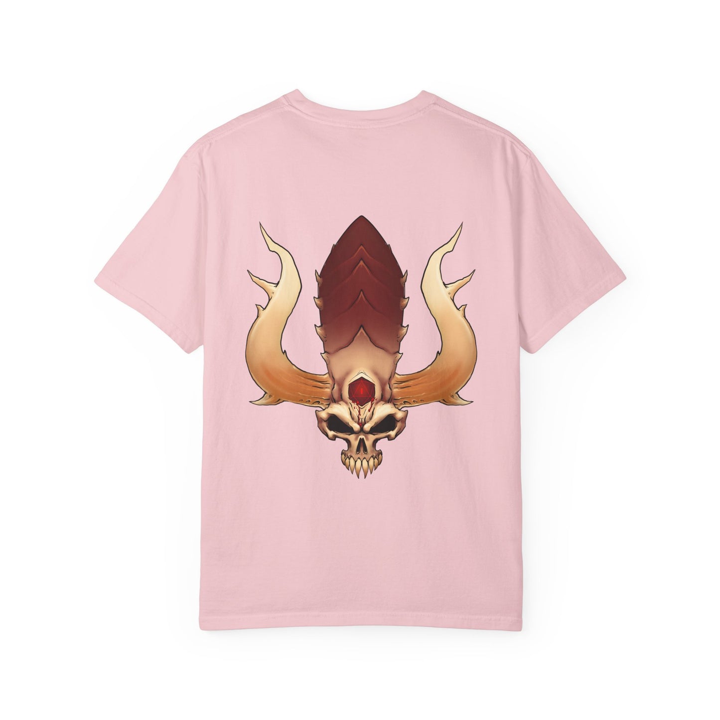 Rage Monster Skull T-Shirt — Gothic Skull with Antlers Graphic Tee