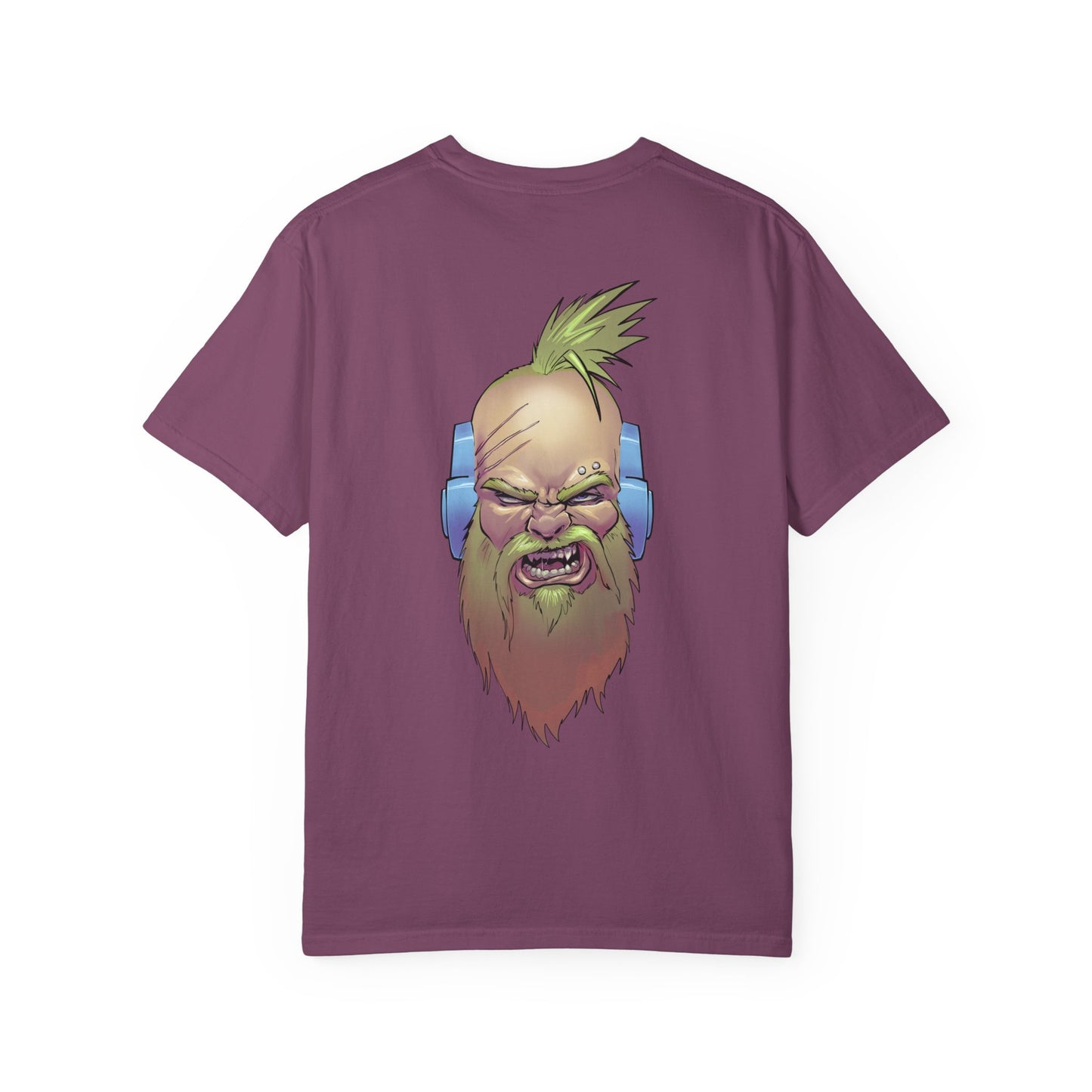 Wolf Space Man Head Graphic T-shirt
