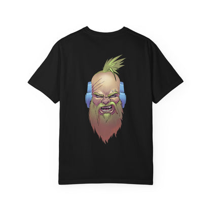 Wolf Space Man Head Graphic T-shirt