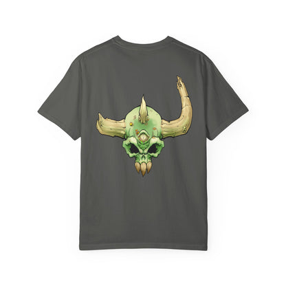 Diseased Fiend Skull T-Shirt — Green Skull Graphic Tee